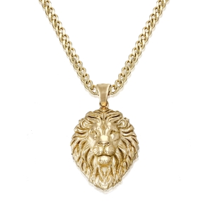 שרשת אריה לגבר - Lion necklace for men