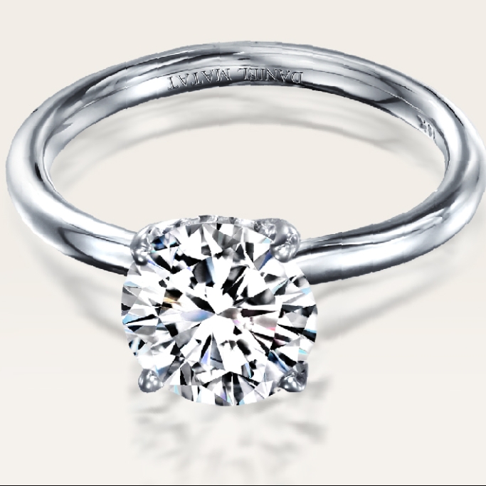 טבעת יהלום 1 קראט מעבדה