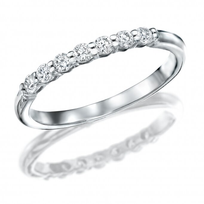 טבעת חצי נישואין יהלומים מעבדה RD201
