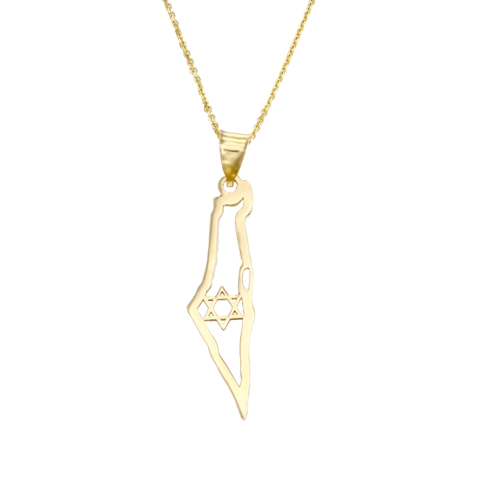 שרשרת ארץ ישראל ומגן דוד גדול