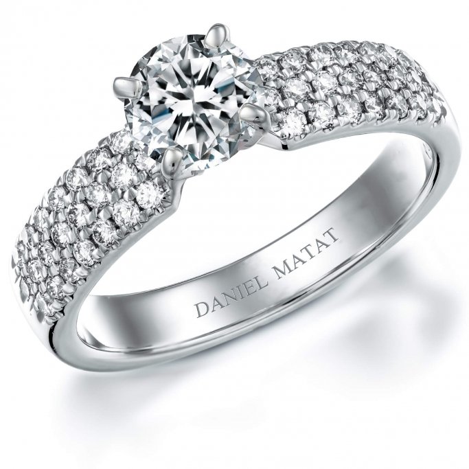 טבעת אירוסין יהלומי מעבדה RA341BW