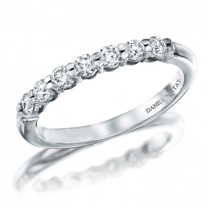 טבעת חצי נישואין יהלומי מעבדה RD203