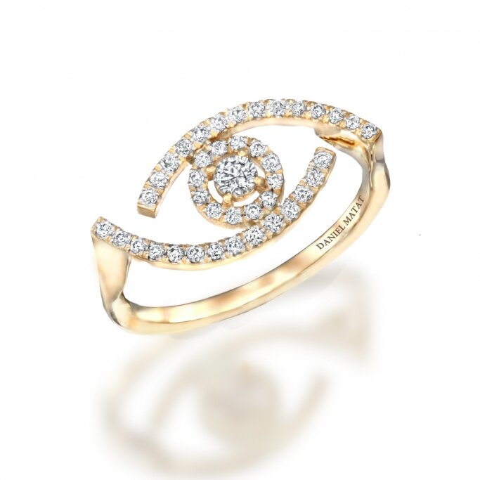  טבעת עין עדי הימלבלוי 0.28ct RZ195 יהלומי מעבדה 