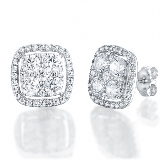 עגילי זרקונים GZ25