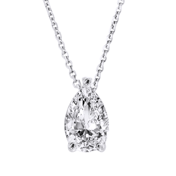 שרשרת יהלום טיפה 1.00 קארט מעבדה