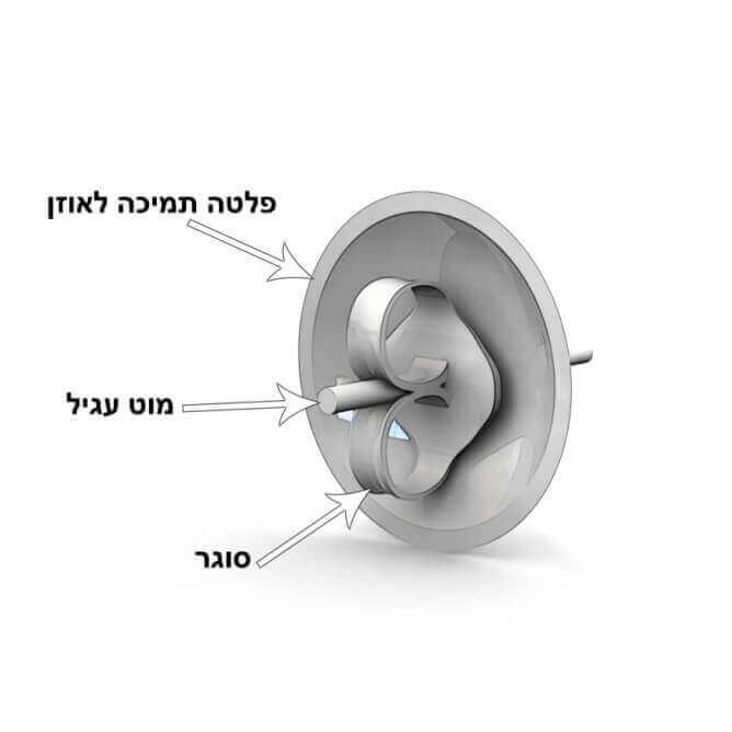 עגילי קונוס יהלומים 0.30