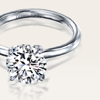 טבעת יהלום 1 קראט מעבדה