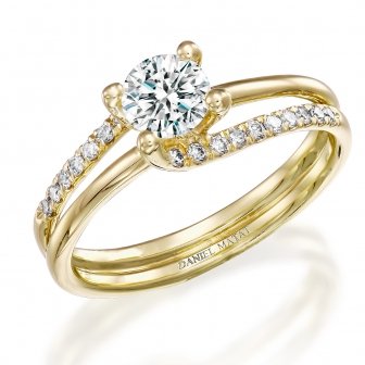 טבעת אירוסין יהלומים RA245