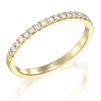 טבעת חצי נישואין יהלומים RA297