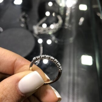 טבעת חצי נישואין יהלומי מעבדה RD203