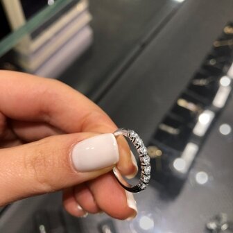טבעת חצי נישואין יהלומי מעבדה RD203