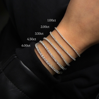 צמיד טניס 3.0 קארט יהלומים מעבדה