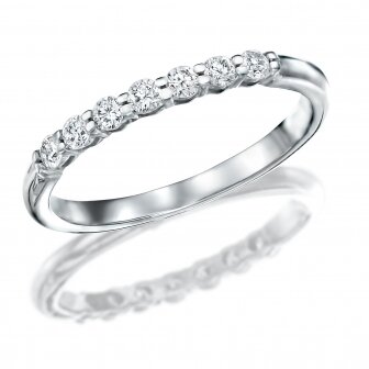 טבעת חצי נישואין יהלומים מעבדה RD231