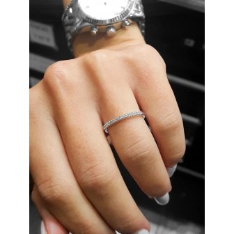 טבעת חצי נישואין יהלומים rd212 0.09
