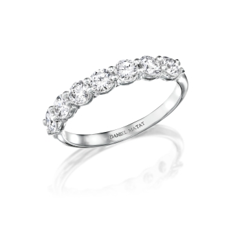 טבעת חצי נישואין 1.40 קארט יהלומים מעבדה RD235