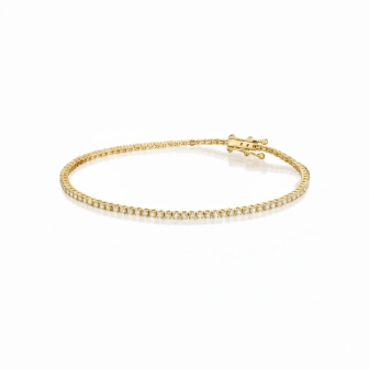 צמיד טניס  1.00 קראט יהלומים מעבדה