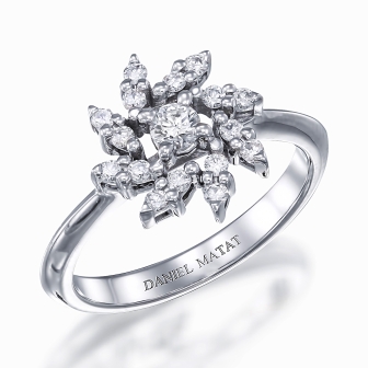 טבעת בעיצוב פרח RZ57