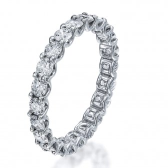 טבעת גלגל נישואין 1.80 קראט / Diamond eternity wedding band RD158 