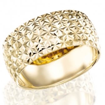 טבעת נישואין כוכבים צהוב