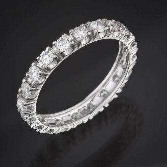 טבעת גלגל יהלומים  2.30 קראט/ Diamond eternity wedding band 