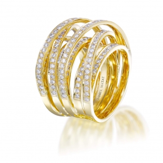 טבעת יהלומים מעוצבת טרסיגונה