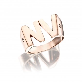 טבעת אותיות NV