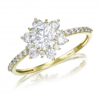 טבעת זרקונים  GZ76 