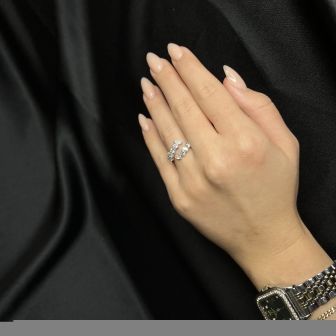 טבעת יהלומים מעבדה RF