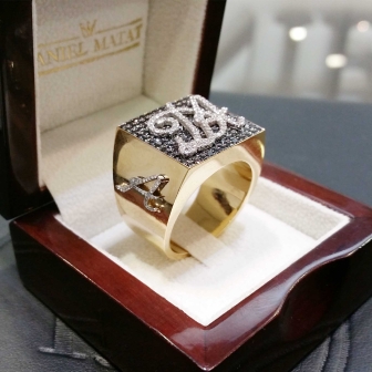 טבעת יהלומים לגבר בעיצוב אישי