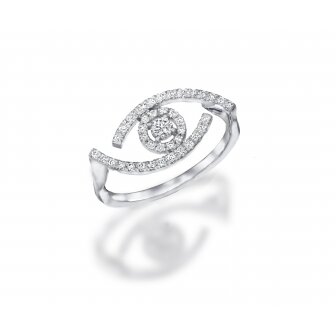  טבעת עין עדי הימלבלוי 0.28ct RZ195 יהלומי מעבדה 