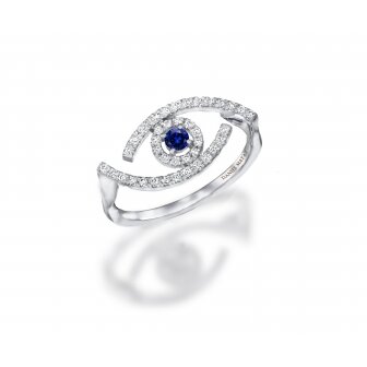  טבעת עין עדי הימלבלוי 0.28ct RZ195 יהלומי מעבדה 