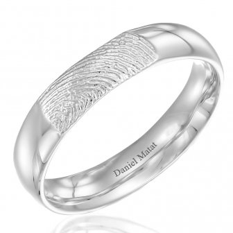 טבעת נישואין טביעת אצבע RR6W
