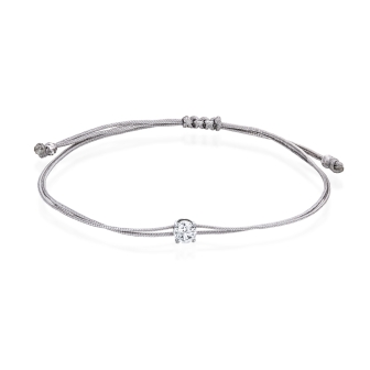 צמיד חוט יהלום שחור