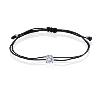 צמיד חוט יהלום שחור