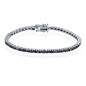 צמיד טניס יהלומים שחורים 5.9 קראט